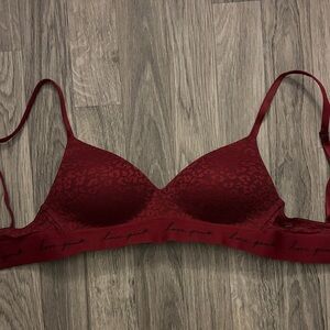 PINK Victoria's Secret Red Lace Bralette